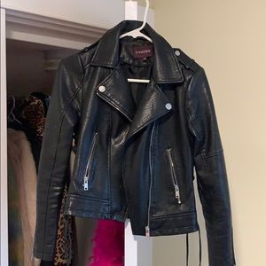 Faux leather jacket